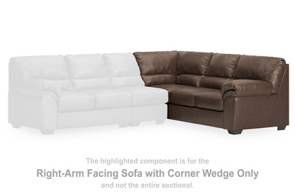 Whitlock - RAF Sofa With Corner Wedge - Umber