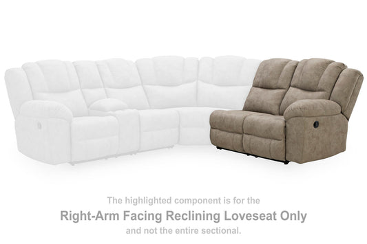 Ravenswaye - RAF Reclining Loveseat - Birch
