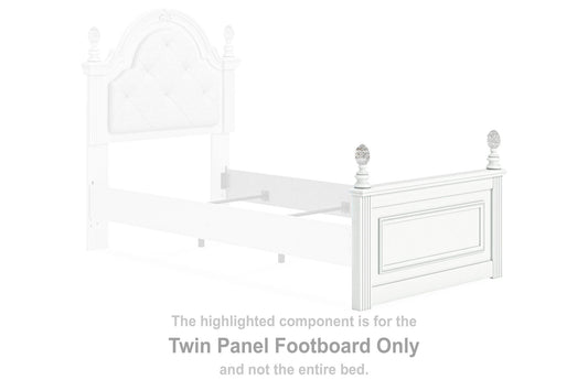 Maylilly - Twin Panel Footboard - White