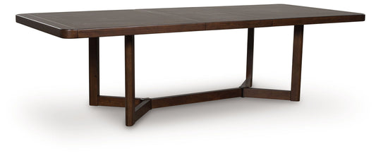 Kendamor - Rectangular Dining Room Extension Table - Dark Brown
