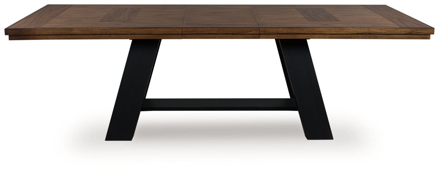 Chadworth - Dining Extension Table - Brown / Black