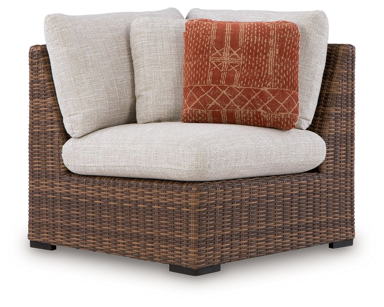 Angel Island - Corner With Cushion - Beige / Brown