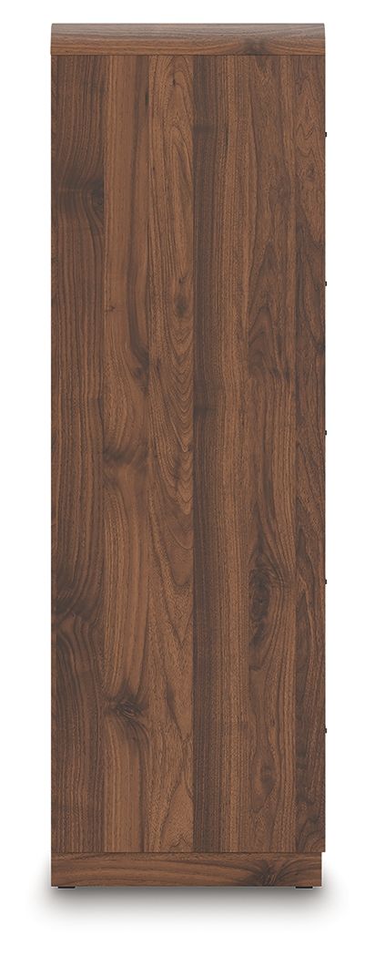 Hollinaze - Five Drawer Chest - Walnut Brown