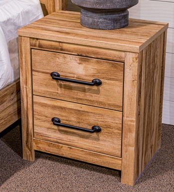 Branstony - Two Drawer Night Stand - Brown