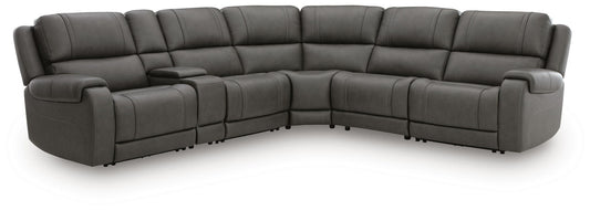 5Z-Harrenhurst - 6 Piece Power Reclining Sectional