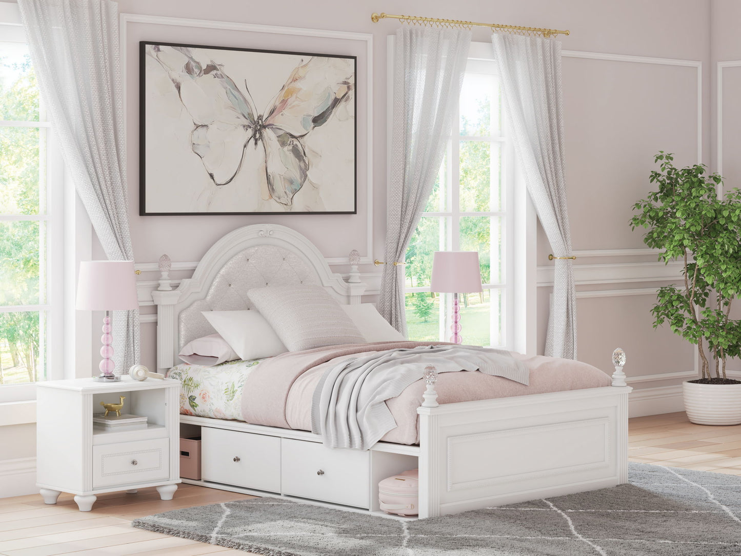 Maylilly - Upholstered Panel Bed