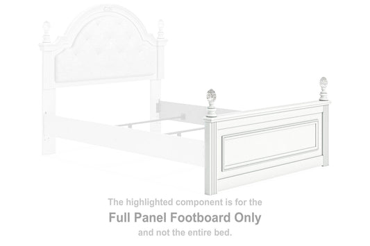 Maylilly - Full Panel Footboard - White