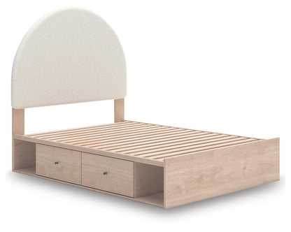 Shapella - Upholstered Panel Storage Bed