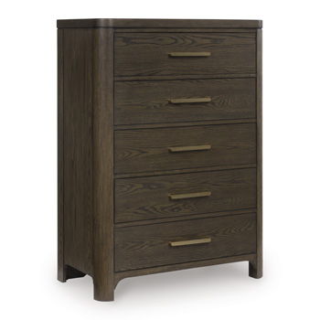 Darimore - Five Drawer Chest - Burnished Brown