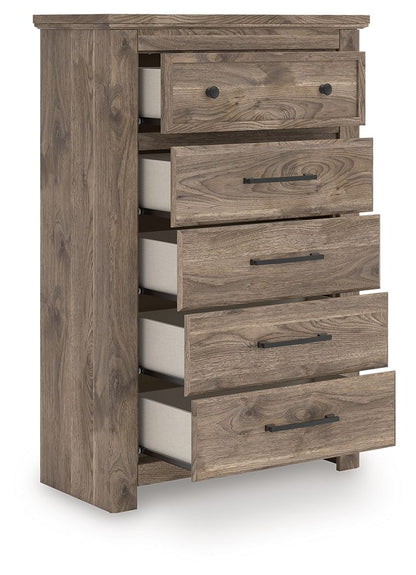 Keithland - Five Drawer Chest - Brown