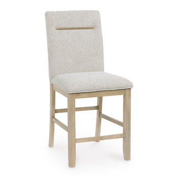 Crendlin - Upholstered Barstool (Set of 2) - Light Brown