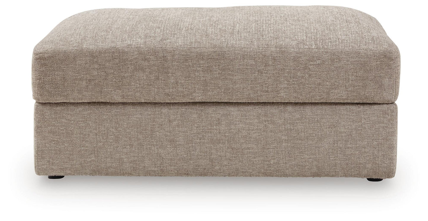 Reston Cove - Oversized Accent Ottoman - Burlap