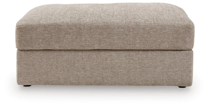 Reston Cove - Oversized Accent Ottoman - Burlap