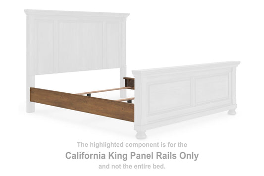 Vandenmore - California King Panel Rails - Medium Brown