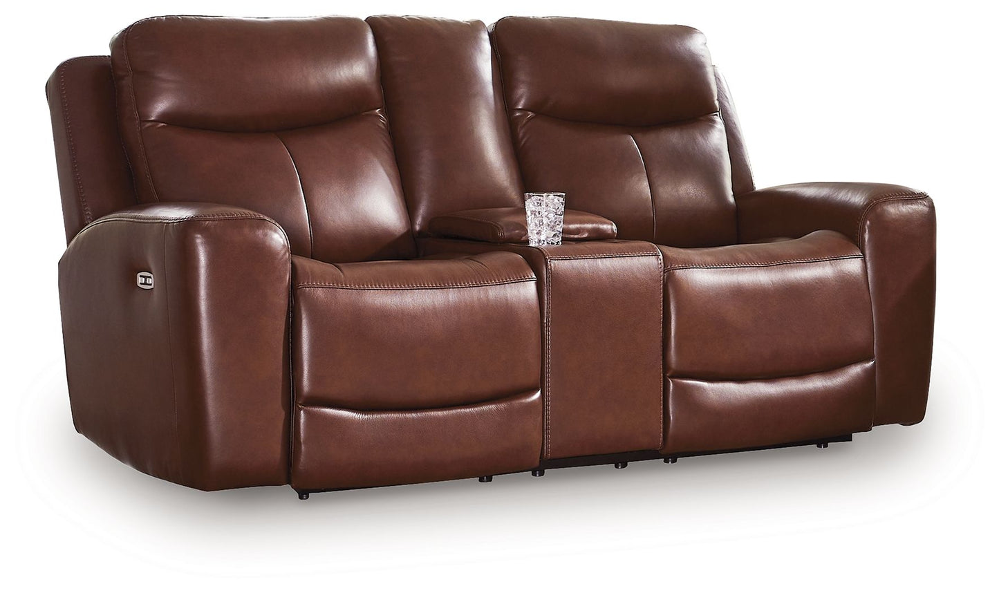 Momentum Moves - Power Reclining Loveseat With Console / Adjustable Headrest