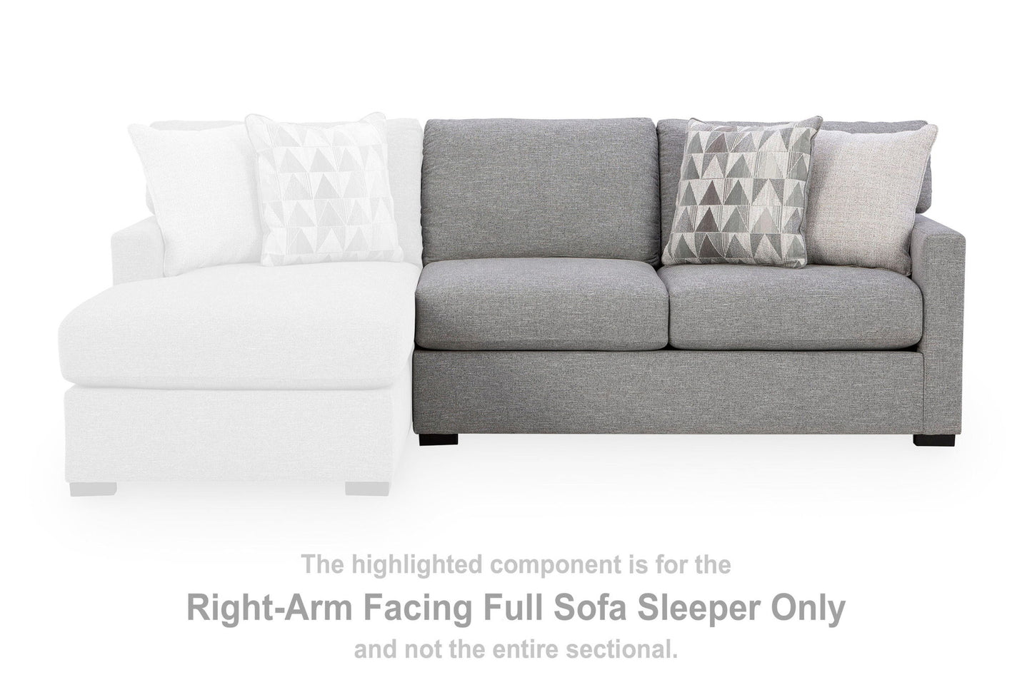 Artisian Loft - RAF Full Sofa Sleeper - Pewter