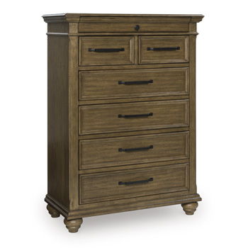 Waynely - Seven Drawer Chest - Medium Brown