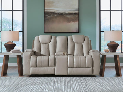 Next Move - Glide Reclining Loveseat With Console - Coin