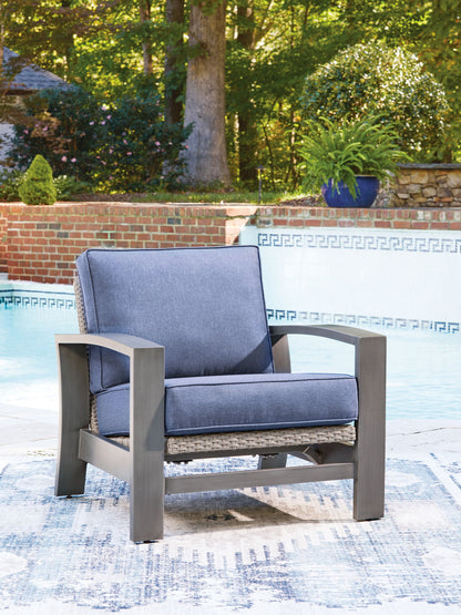 Dillon Beach - Spring Lounge Chair - Blue / Gray