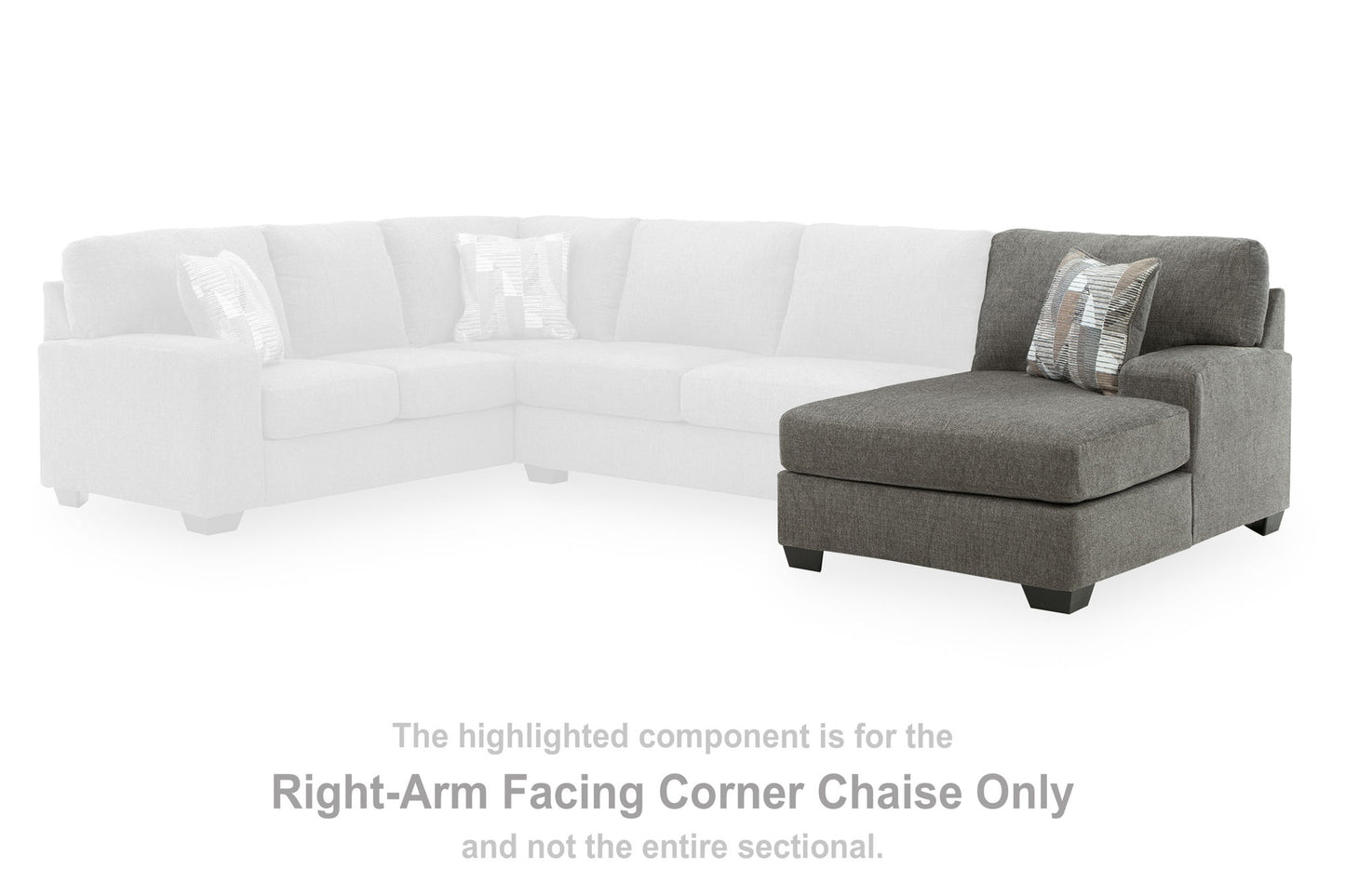 Newellen - RAF Corner Chaise - Greystone
