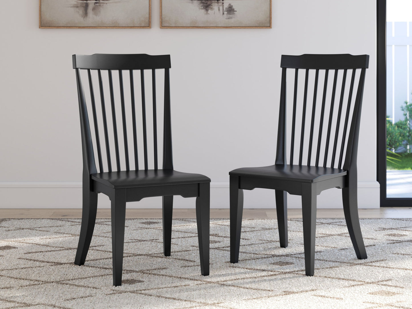 Plazaton - Dining Room Side Chair (Set of 2) - Black