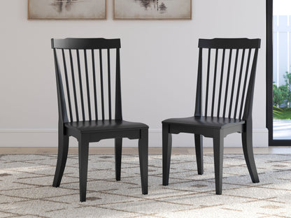 Plazaton - Dining Room Side Chair (Set of 2) - Black