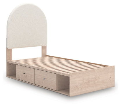 Shapella - Upholstered Panel Storage Bed