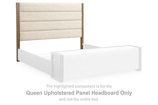 Marxmore - Queen Upholstered Panel Headboard - Brown
