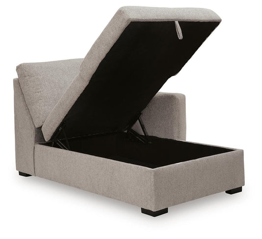 ModMax Luxe - RAF Corner Chaise With Storage - Flint