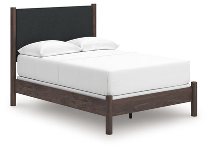 Cadmori - Upholstered Panel Bed