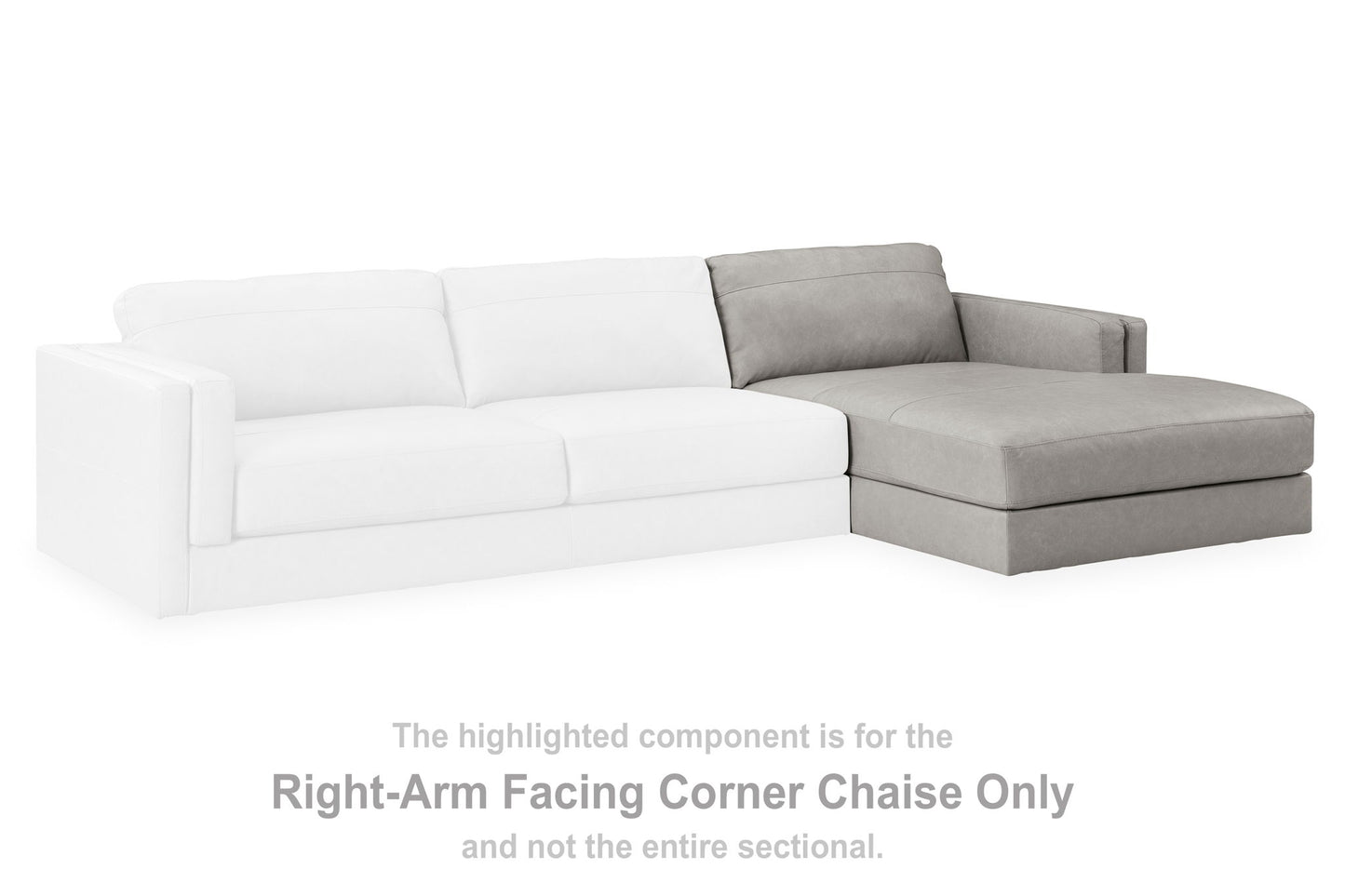 Amiata - Raf Corner Chaise - Glacier