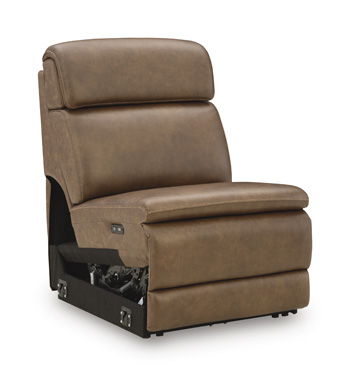 Crowell - Power Armless Recliner With Adjustable Headrest - Saddle