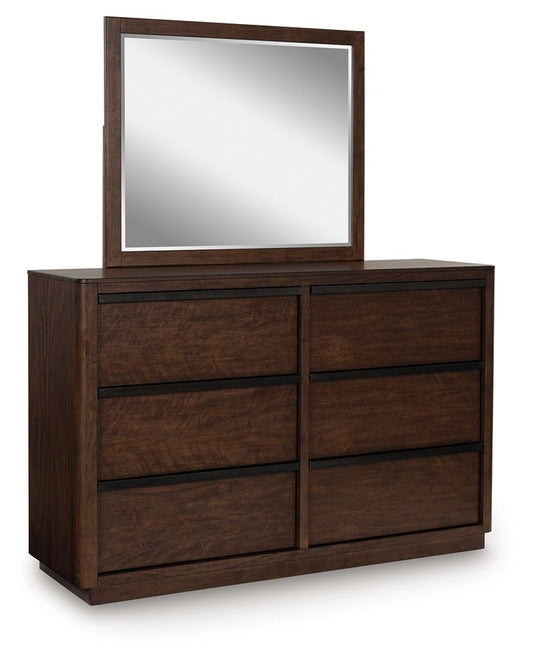 Kendamor - Dresser And Mirror - Dark Brown