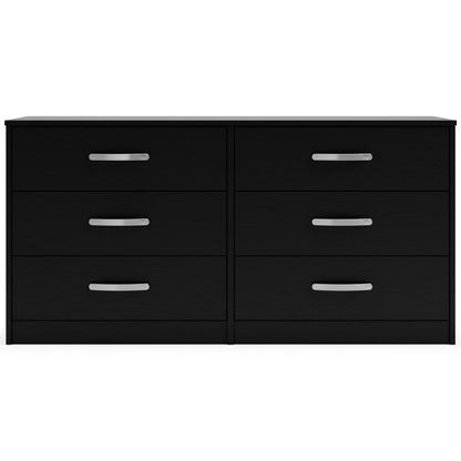 Finch - Six Drawer Dresser - 29'' Height - Black