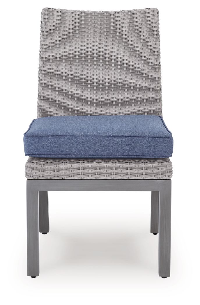 Dillon Beach - Side Chair With Cushion (Set of 2) - Blue / Gray