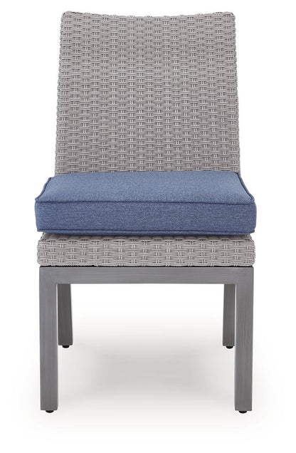 Dillon Beach - Side Chair With Cushion (Set of 2) - Blue / Gray