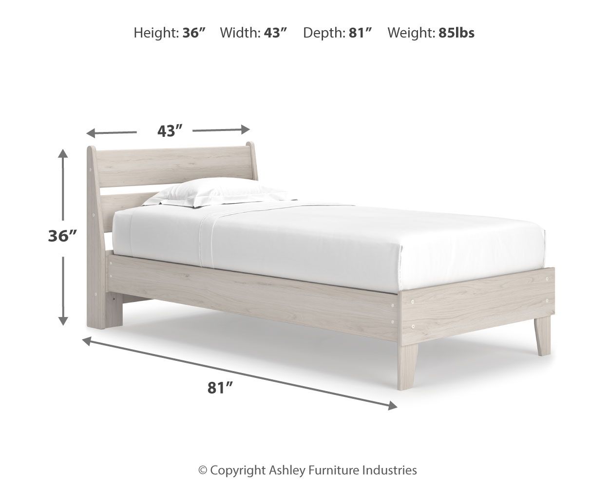 Socalle - Panel Platform Bed