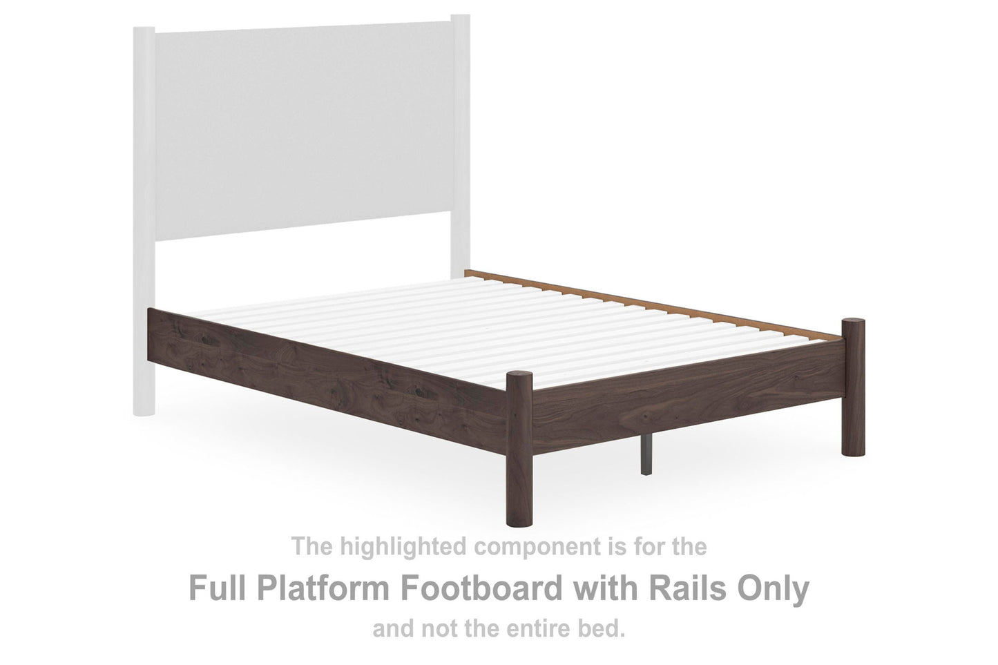 Cadmori - Full Platform Footboard/Rails - Brown