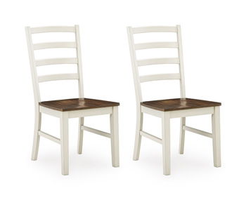 Jendanton - Dining Room Side Chair (Set of 2) - Brown / Antique White