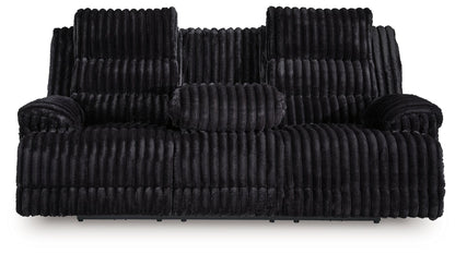 Technique - Reclining Power Sofa With Drop Down Table