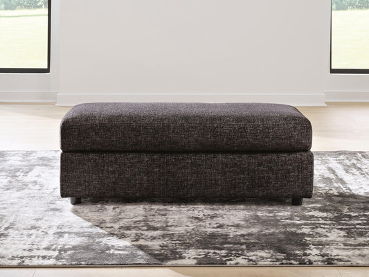Coralene - Oversized Accent Ottoman - Onyx