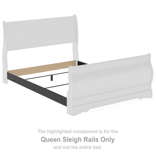 Huey Vineyard - Queen Sleigh Rails - Black