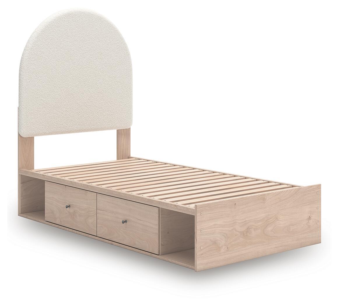 Shapella - Upholstered Panel Storage Bed