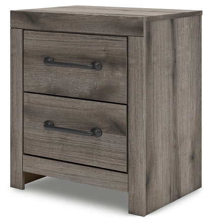 Urbanoore - Two Drawer Night Stand - Brown Gray
