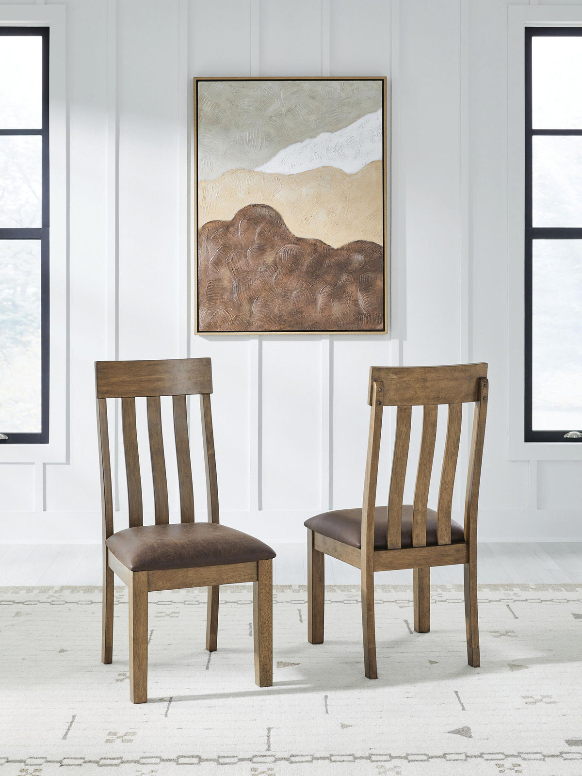 Broxtyn - Dining Upholstered Side Chair (Set of 2) - Light Brown