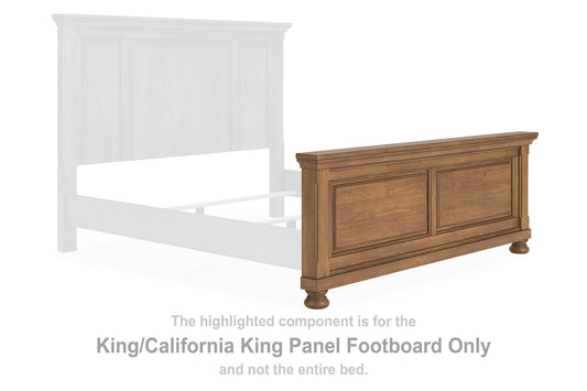 Vandenmore - King/California King Panel Footboard - Medium Brown