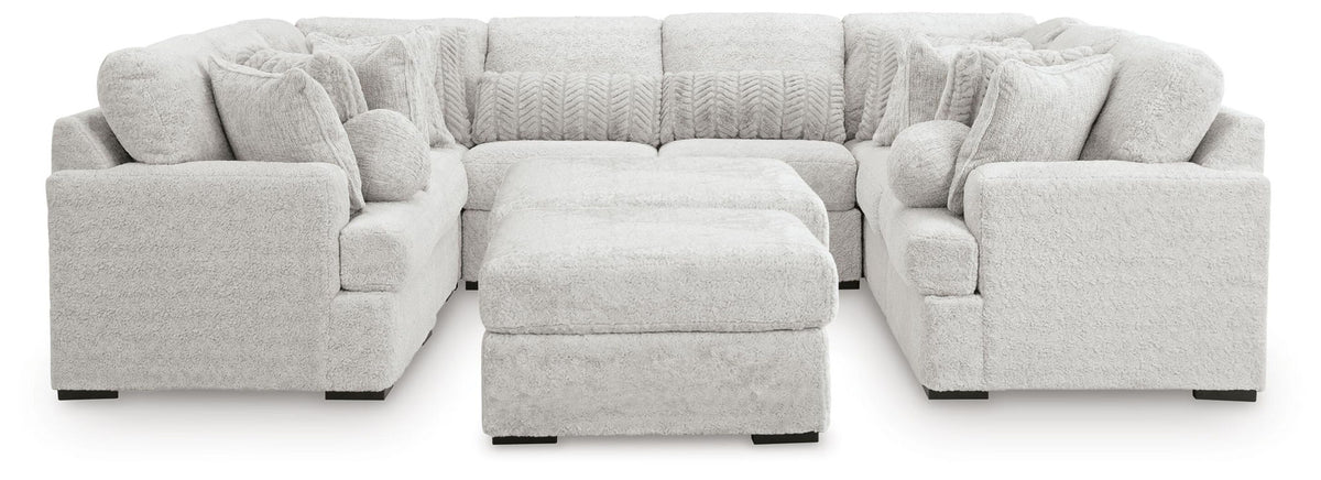 Snodoodle - 10-Piece Sectional With 2 Oversized Ottomans - Arctic