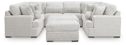 Snodoodle - 10-Piece Sectional With 2 Oversized Ottomans - Arctic