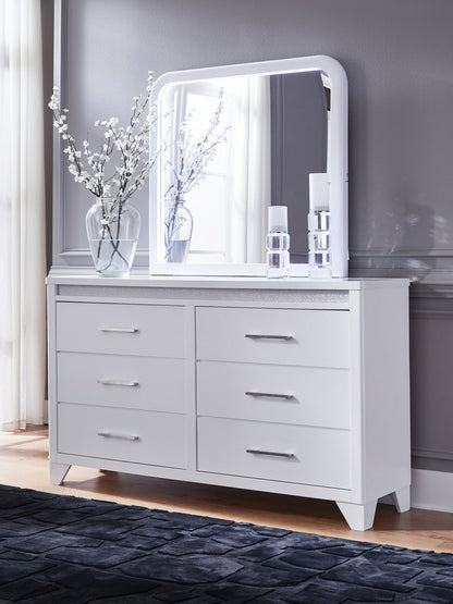 Frostlyn - Dresser And Mirror - White