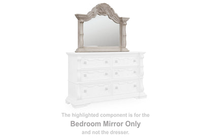 Andonhall - Bedroom Mirror - Antique White